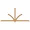 Ekena Millwork Redmond Smooth Timber Gable Bracket, Western Red Cedar, 96"W x 44"H x 1 1/2"D x 3 1/2"F, 11/12 Pitch GBW096X44X0204RED00SWR - alternate 1